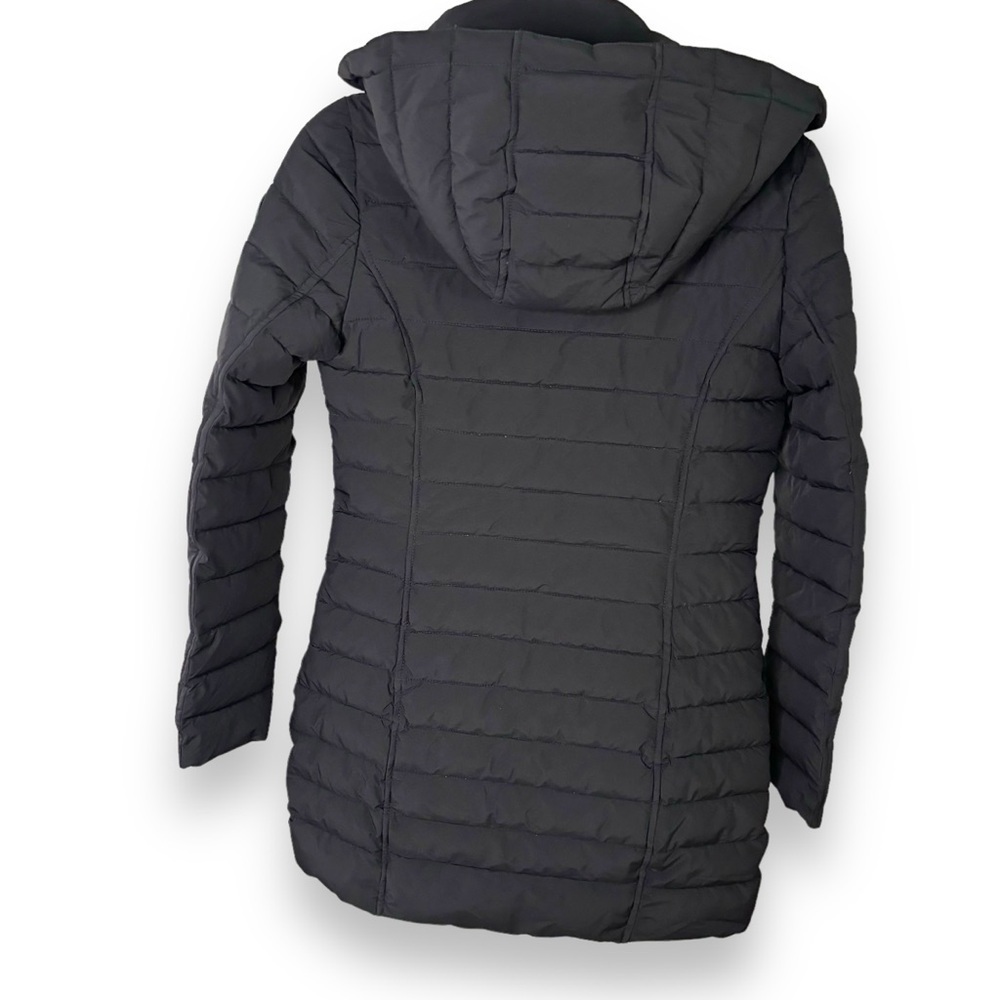 NWT Nautica Black Lightweight Puffer Jacket with Removable Hood MSRP $200 - XS - Picture 3 of 14